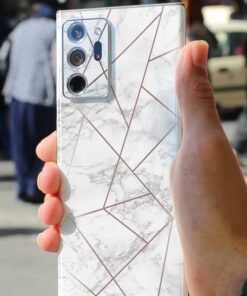 White Geometric Marble