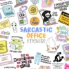 Sarcastic Office Stickers - Pack of 35